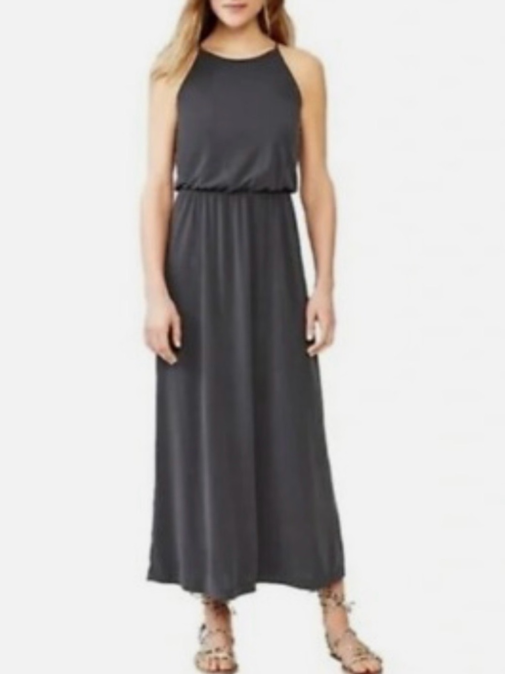 🔥 BUNDLE: GAP - Charcoal Gray + Pink Maxi Dresses
